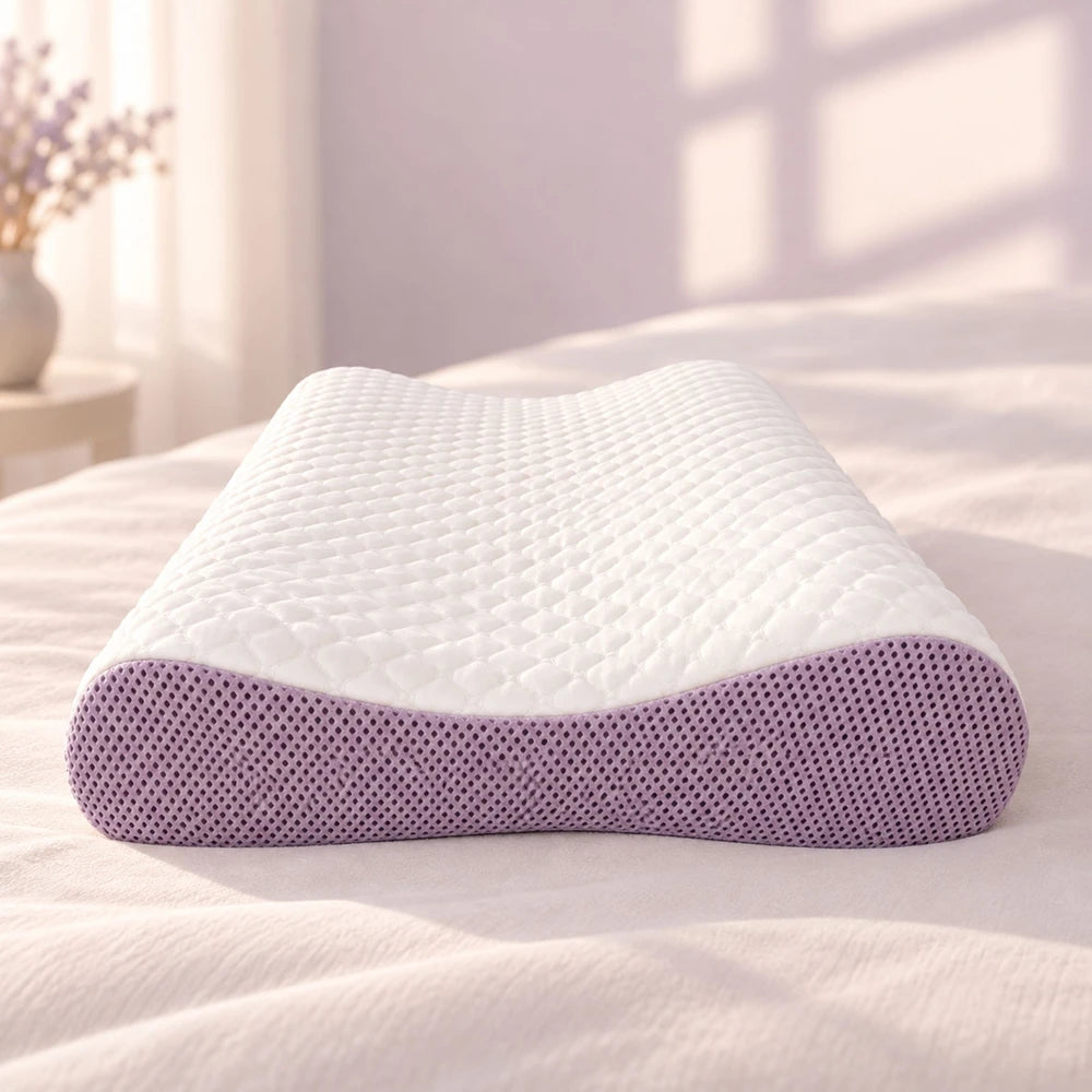 Breathable TPE Air Layer Cervical Pillow