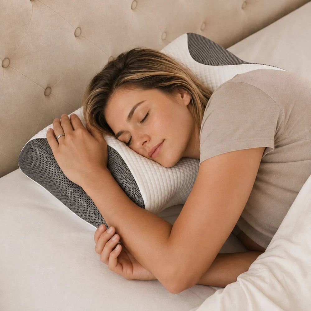 ERGONOMIC CERVICAL MEMORY FOAM PILLOW