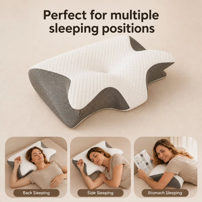 ERGONOMIC CERVICAL MEMORY FOAM PILLOW