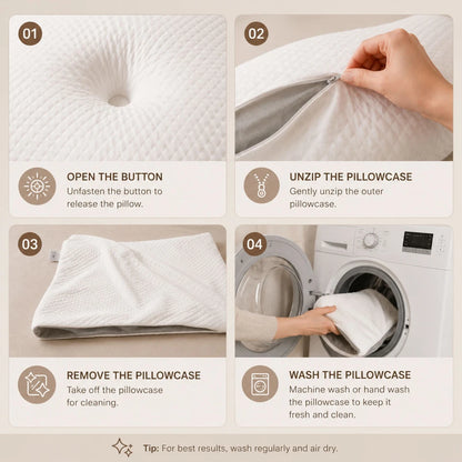 ERGONOMIC CERVICAL MEMORY FOAM PILLOW