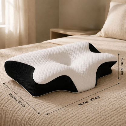 ERGONOMIC CERVICAL MEMORY FOAM PILLOW