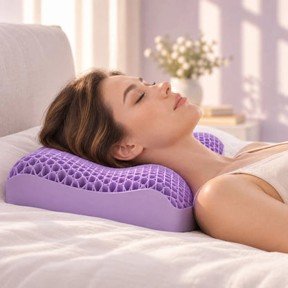 Breathable TPE Air Layer Cervical Pillow