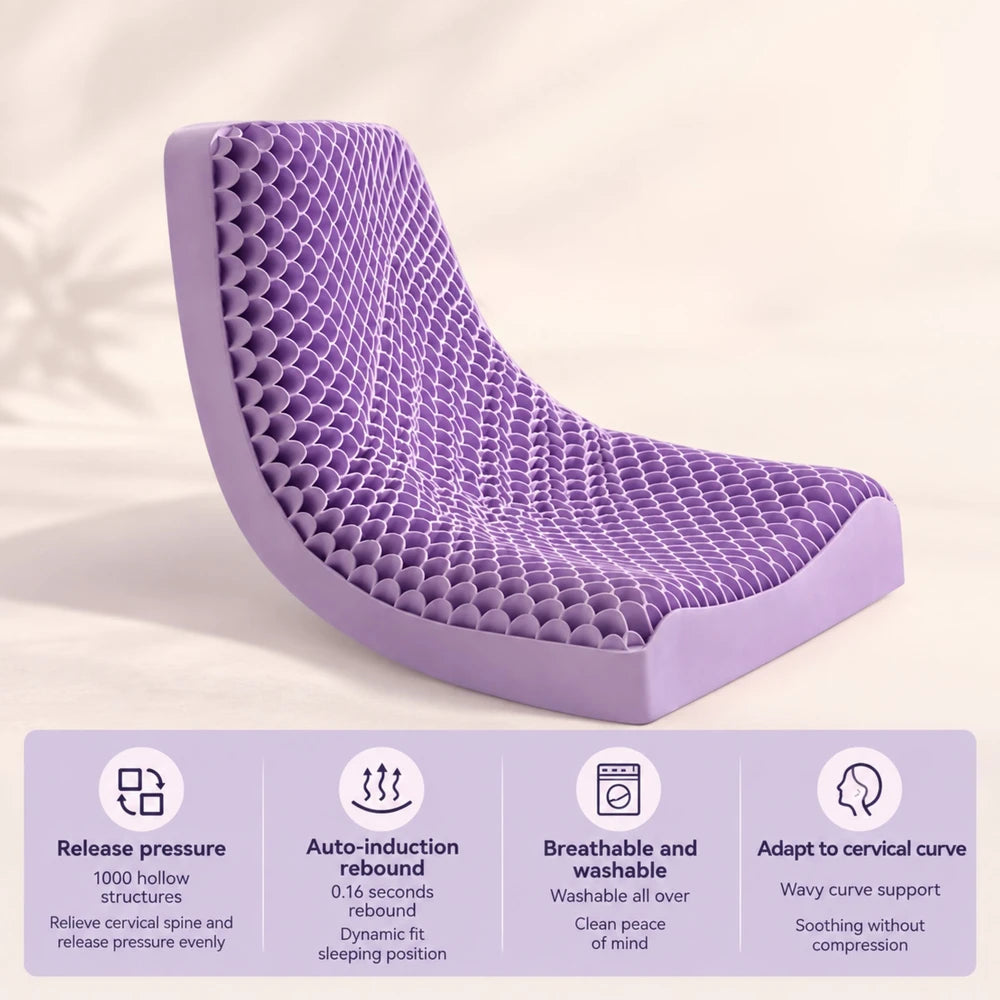 Breathable TPE Air Layer Cervical Pillow