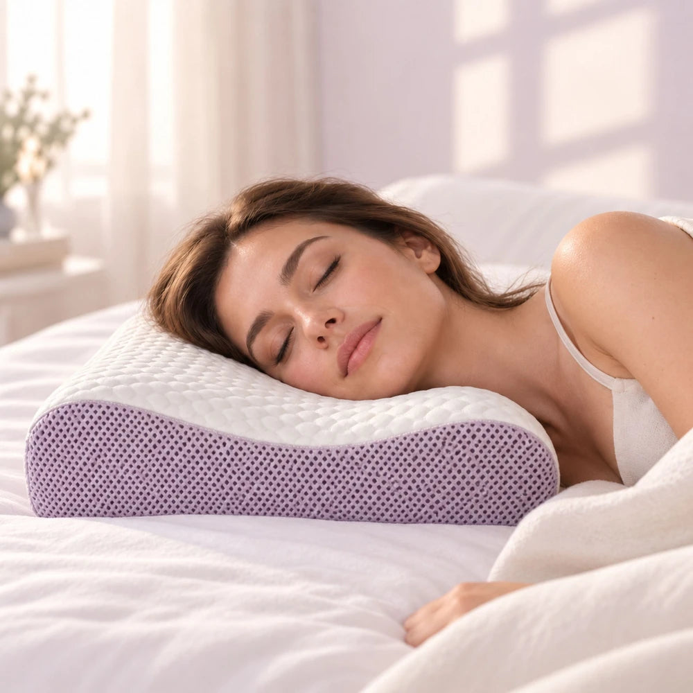 Breathable TPE Air Layer Cervical Pillow